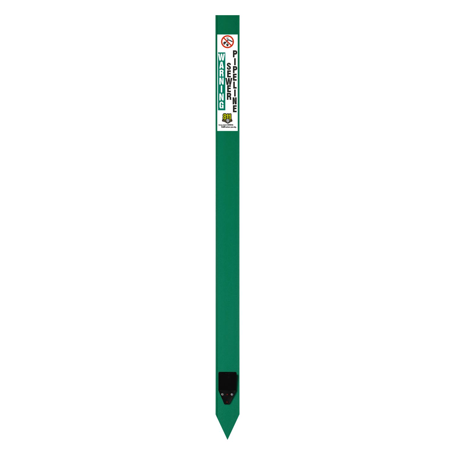 Caution Waste Water Pipeline Flat Marker
